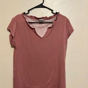 Ink + Ivy Pink Cap Sleeve Relaxed Blouse